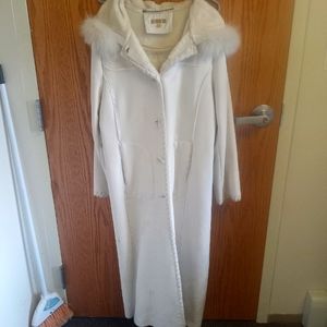 Wilson suede full length coat